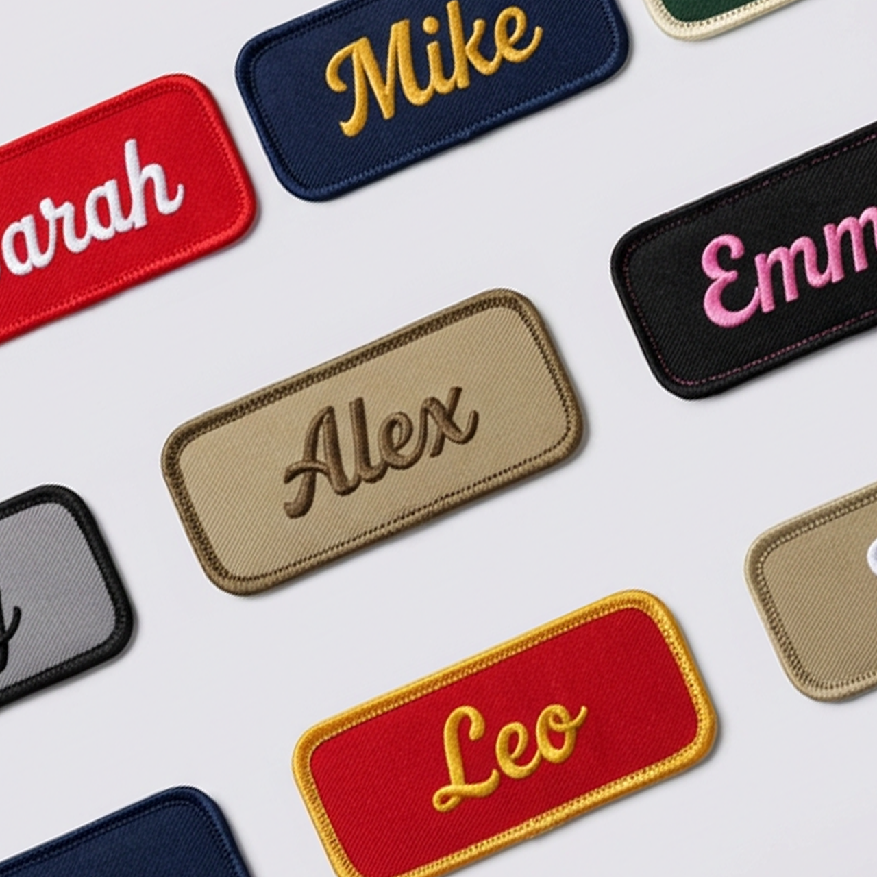 Custom Embroidered Name Patches